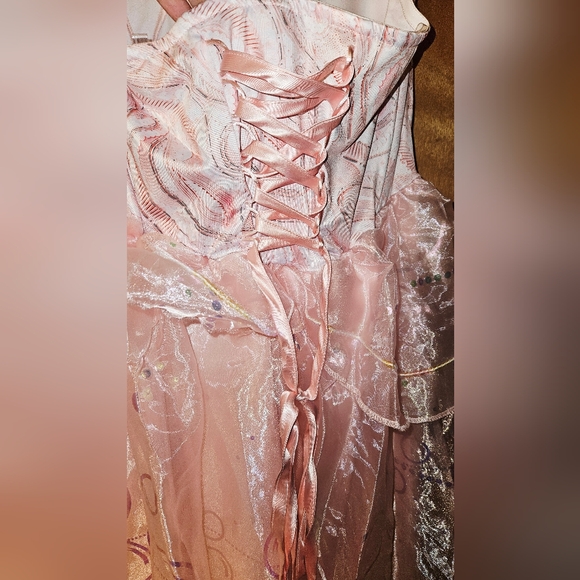 Spirit Pink Layered Kids Dress - Picture 7 of 7